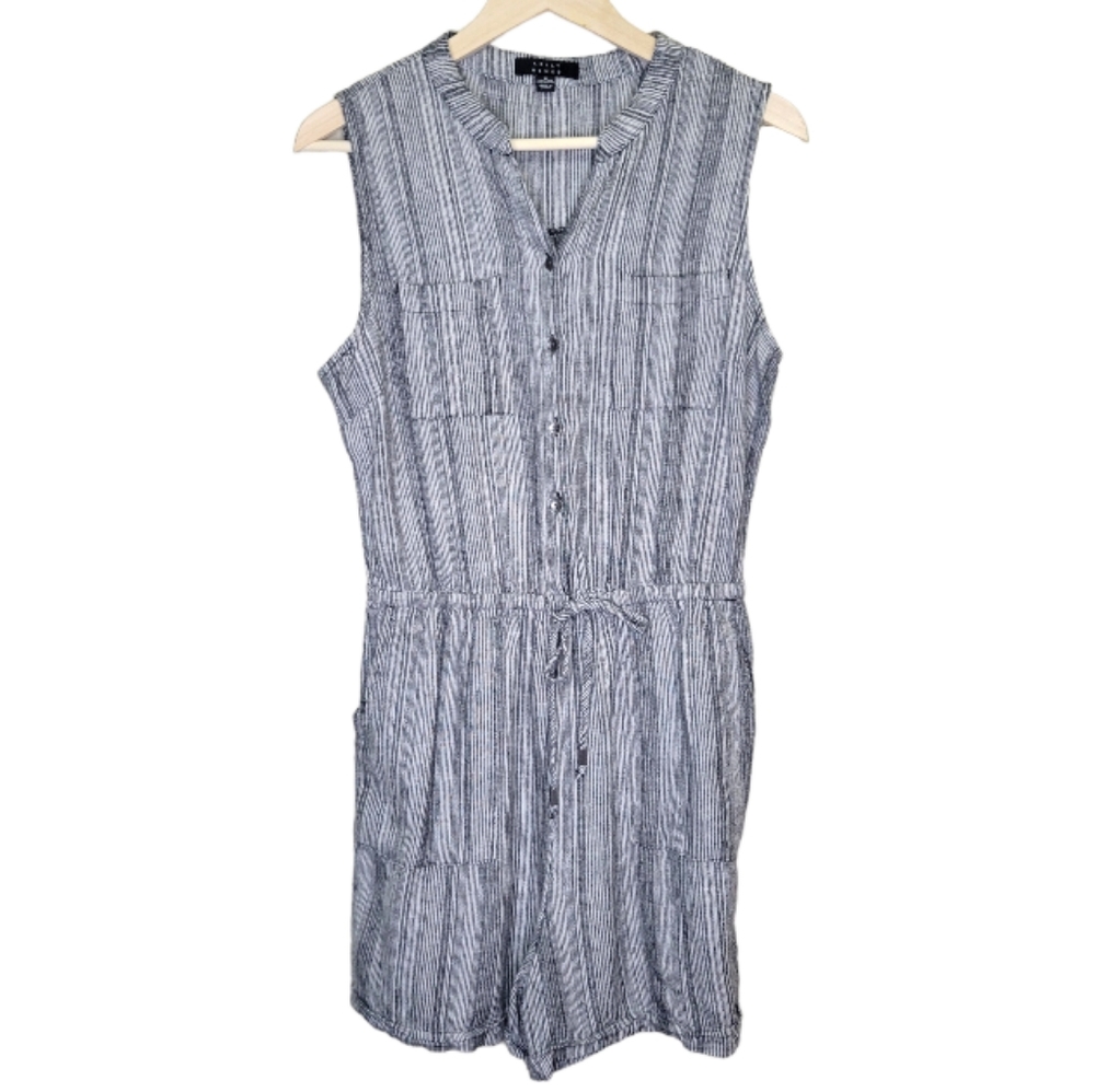 Kelly Renee Linen Blend Romper, Size M
